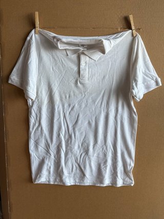 Polo blanco hombre