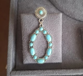 Set Collana e Orecchini Turchese Argento