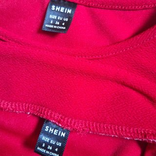 Conjunto dos piezas SHEIN rojo Talla S