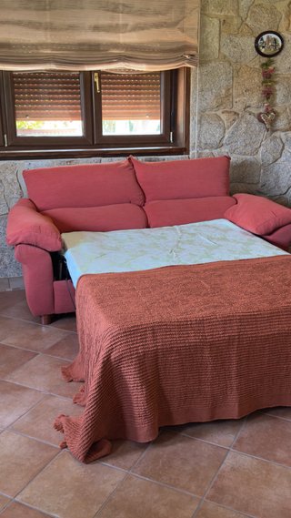 Sofá Cama naranja Tela