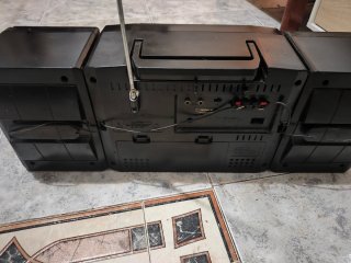 Radio Cassette Vintage Philips Negro