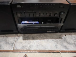 Radio Cassette Vintage Philips Negro