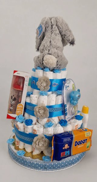 Tarta de pañales para regalar