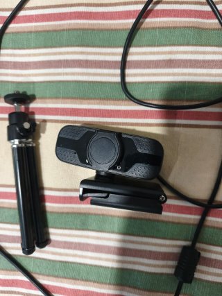 Webcam 2K con trípode USB