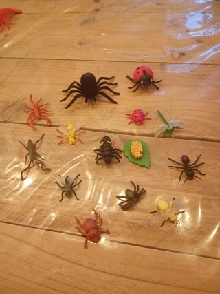 Figuras animales  (cangrejo, langosta, caba