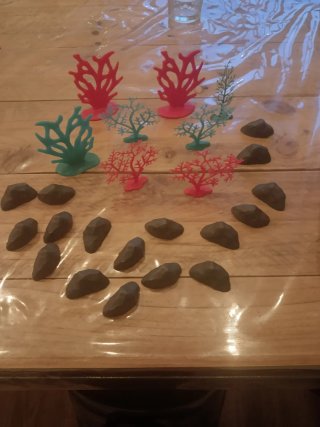 Figuras animales  (cangrejo, langosta, caba