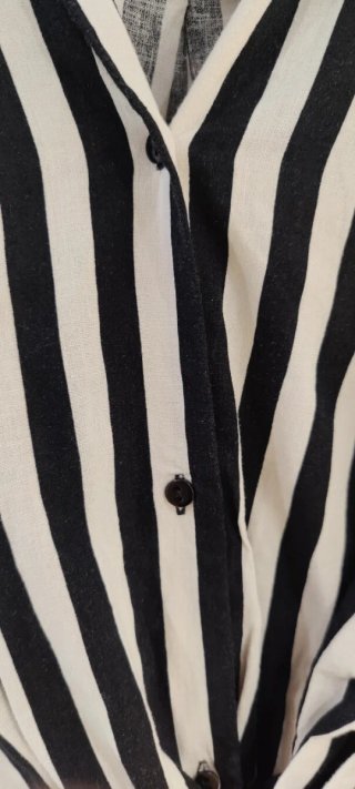 Blusa Zara Rayas B/N