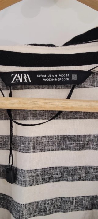 Blusa Zara Rayas B/N