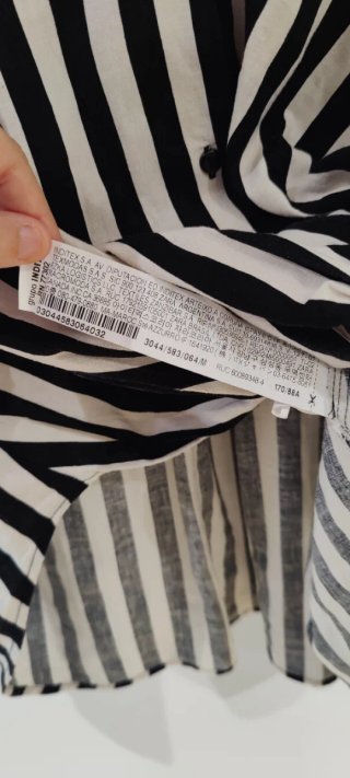 Blusa Zara Rayas B/N