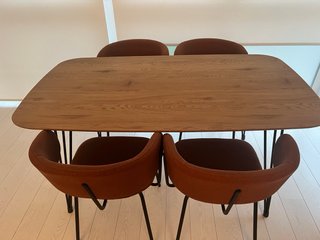 Mesa de comedor madera y metal