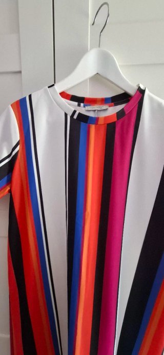 Vestido Zara Rayas Multicolor
