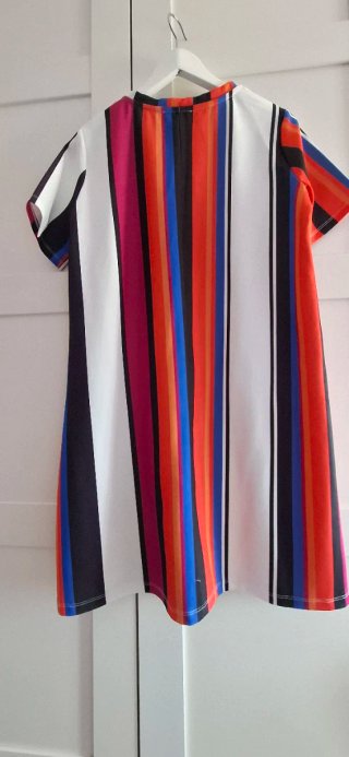 Vestido Zara Rayas Multicolor