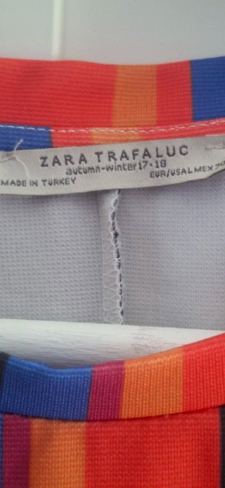 Vestido Zara Rayas Multicolor
