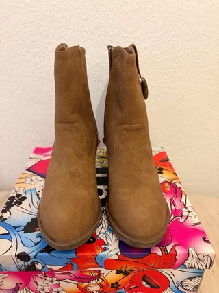 Botines ante taupe Talla 40 (calza 39)
