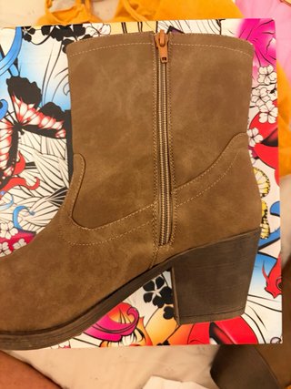 Botines ante taupe Talla 40 (calza 39)