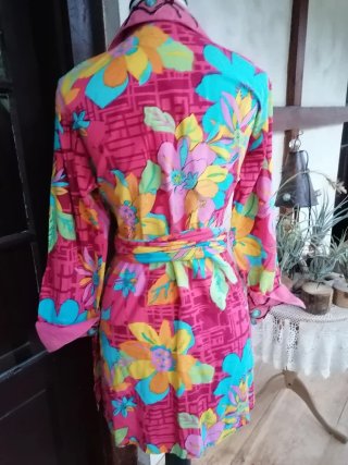 Vestido o camisa larga floral Talla L