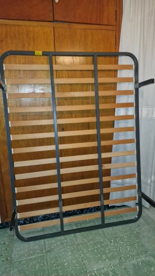 Somier 135cm Metal y Madera,