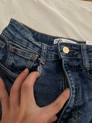 Pantalón vaquero denim flare fit azul