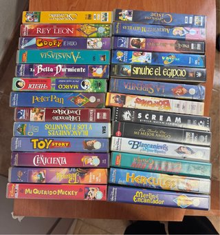 Lote Cintas VHS Disney Clásicos y Más