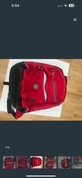 Mochila Kipling Roja
