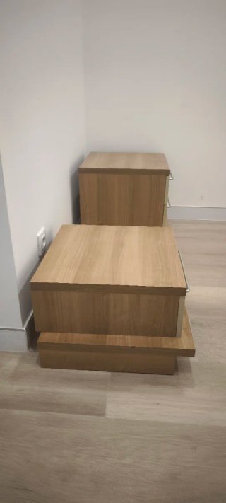 Conjunto de mueble modular con 3 cajones.