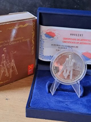 Moneda 10 Euros Don Quijote