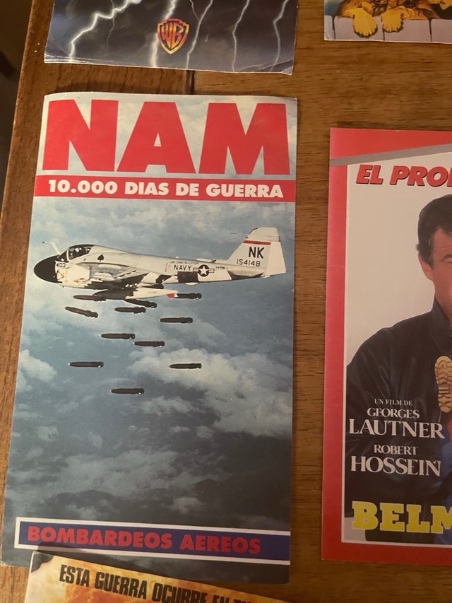 Lote 12 Carátulas VHS Videoclub Años 80