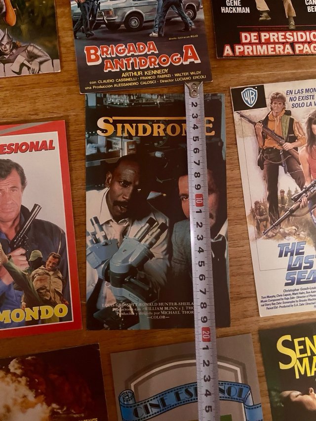 Lote 12 Carátulas VHS Videoclub Años 80
