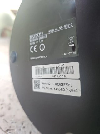 Altavoz Sony SA-NS510 Negro 360°
