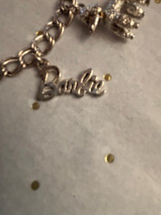 Pulsera Barbie Vintage 1990 Mattel con abalorios