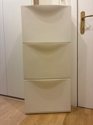 Zapatero Ikea Trones Blanco 3 unidades