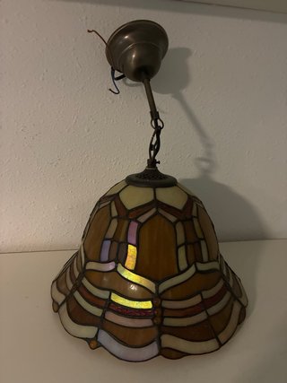Lámpara Tiffany Campana Cristal Multicolor