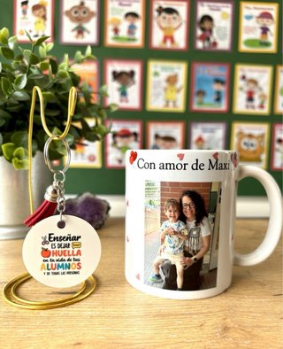 Tazas sublimadas y llaveros sublimados