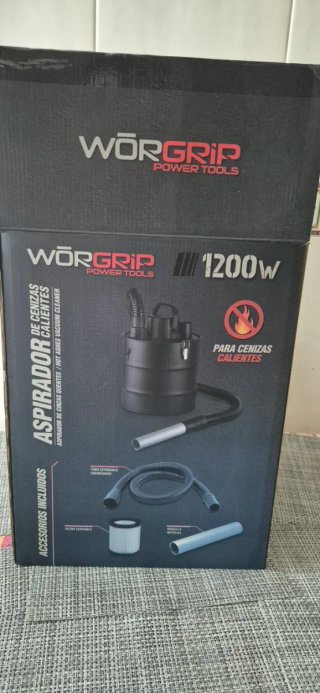 Aspirador Cenizas Calientes WORGRIP 20L 1200W