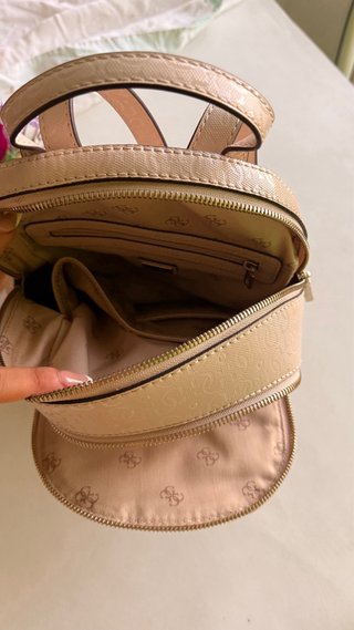Mochila Guess Beige Rosa