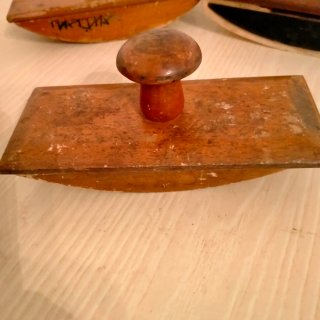 4 tamponi assorbenti in legno vintage