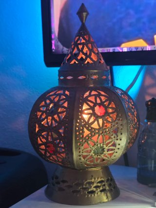 Lámpara Marroquí Decorativa Dorada