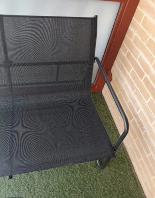 Sillón exterior negro