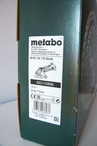 Radial Metabo 18v nueva