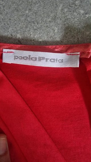 Vestido rojo sin mangas