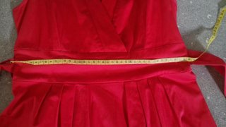 Vestido rojo sin mangas