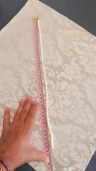 Oferta ! Collar perlas naturales y cierre oro 18 k