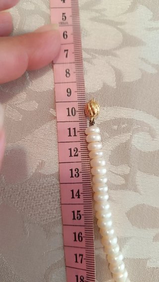 Oferta ! Collar perlas naturales y cierre oro 18 k