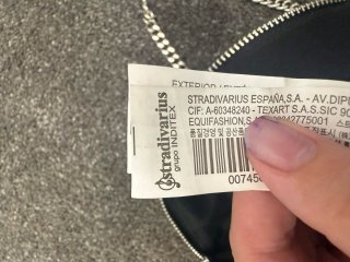 Bolso de fiesta Stradivarius patron cristales