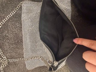 Bolso de fiesta Stradivarius patron cristales