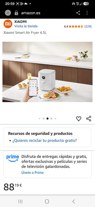 Freidora de aire Xiaomi Smart 4.5L