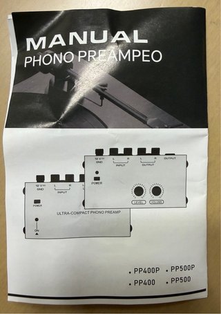 Micro Phono PP500 Preamp Phono Negro
