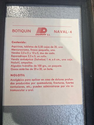 Botiquín Naval Duarry ...n4