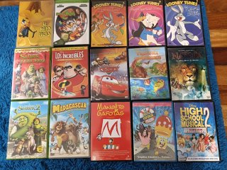 Lote 12 Películas DVD Infantiles Variadas