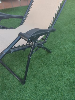 Tumbona Plegable Playa/Jardín Beige